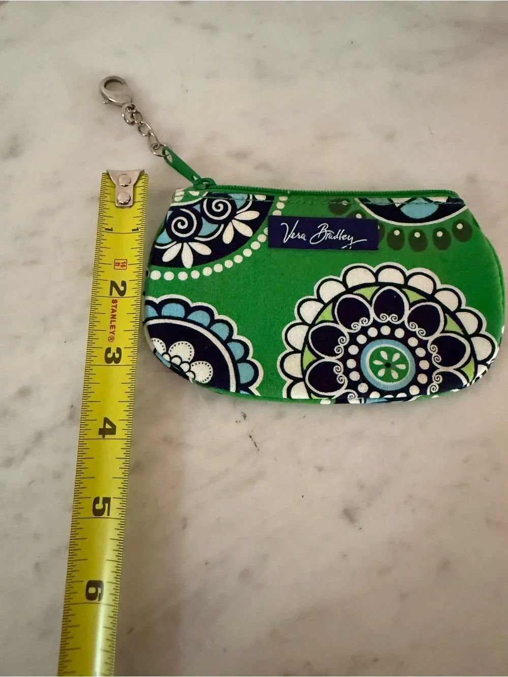 Vera Bradley Keychain Coin Purse / ID holder CUPCAKE Retired Vintage 💚 NWOT